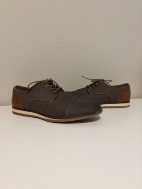 r2 Shoes Harvey Mens Size 10 M Lace Up Brown/Gray shoe